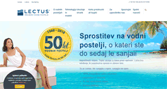 Desktop Screenshot of lectus.si